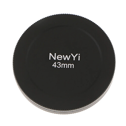 43mm capuchon de rangement pour objectif d'appareil photo housse de protection en métal noir