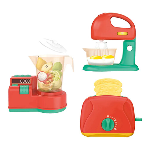 Enfants Enfants Simulation Mini électrique Faire Semblant Jouer Cuisine Jouets Playset 6