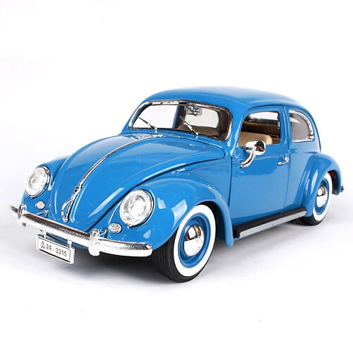 Universal 1: 18 Modèle d'alliage de voiture classique, simulation de modèle de voiture moulée sous pression, collection Best, | Voiture jouet moulée sous pression(Bleu)