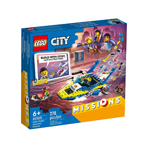 LEGO City Missions des détectives de la police sur l'eau