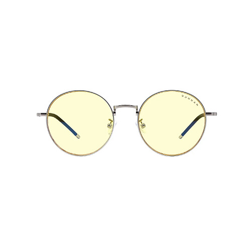 Lunettes Gunnar Anti lumière bleue et Anti Fatigue - ELLIPSE SILVER | AMBER (65% de filtration)