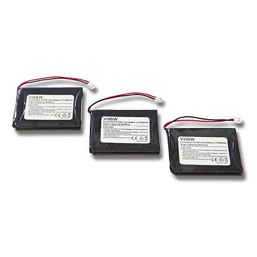 vhbw 3x Batteries compatible avec Avaya 3730 téléphone fixe sans fil (650mAh, 3,7V, Li-ion)