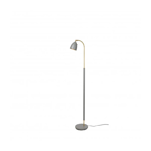 Luminaire Center Lampadaire DELUXE en Métal et Gris chaud/Laiton Diamètre 9,8 Cm