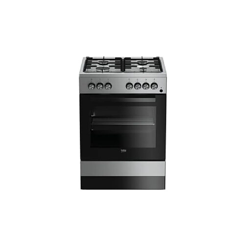 Beko CSE 62110 DX Cuisinière 65L 2900W Gaz Lumière Intérieure Noir