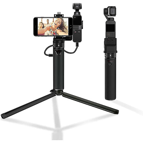 SANAG Osmo Pocket 2 Alimentation Portable, Banque D'Alimentation Compatible Avec Dji Osmo Pocket 2/1 & Iphone, Puissance Mobile Avec Trépied, Équipé D'Une Batterie Rechargeable De 5000 Mah