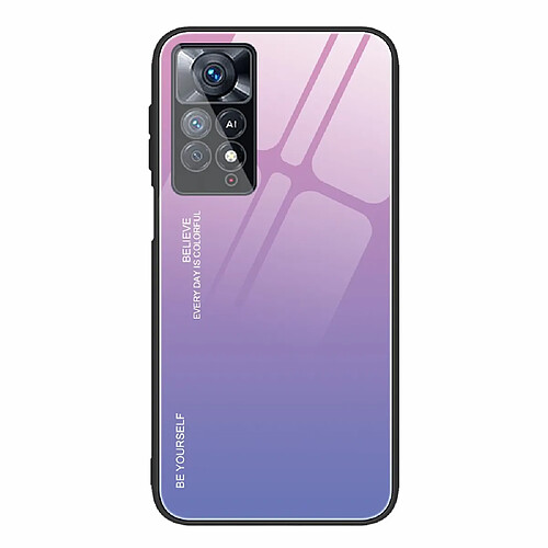 Coque en TPU couleur dégradée, anti-rayures, rose-mauve pour votre Xiaomi Redmi Note 11 Pro 5G (Qualcomm)/Note 11 Pro 4G (MediaTek)