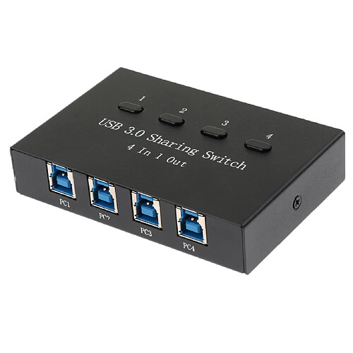 Commutateur de Partage USB 4 Port USB 3.0 Mini-Partage Automatique Quatre Ordinateurs Partagent Périphérique USB