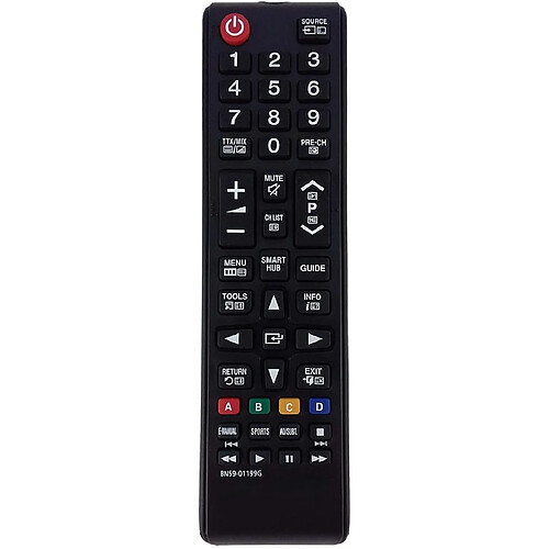 SANAG Telecommande De Remplacement Universelle | Compatible Avec Samsung Bn59-01199G, Bn5901199G | Televiseur Projecteur Telecommande Hifi | Ua32J4303, Ua40J5200, Ua40Ju6000, Ua40Ju6060, Ua48J5200,