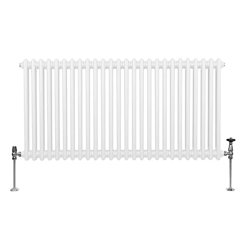 Monstershop Radiateur Traditionnel à Double Colonne – 600 x 1192 mm – Blanc