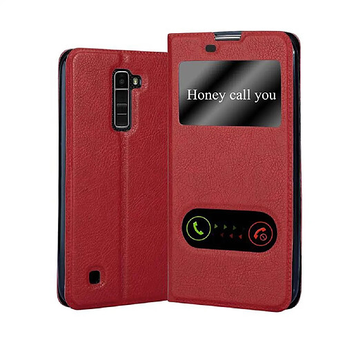 Cadorabo Coque LG K10 2016 Etui en Rouge