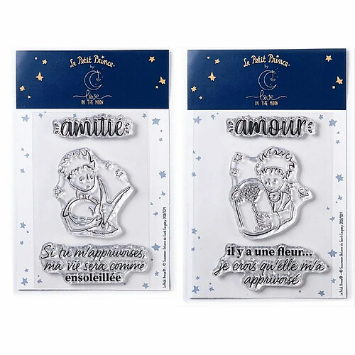 Youdoit 6 Tampons transparents Le Petit Prince Renard et Fleur