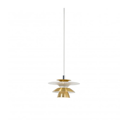 Luminaire Center Suspension PICASSO en Métal et Laiton Diamètre 18 Cm