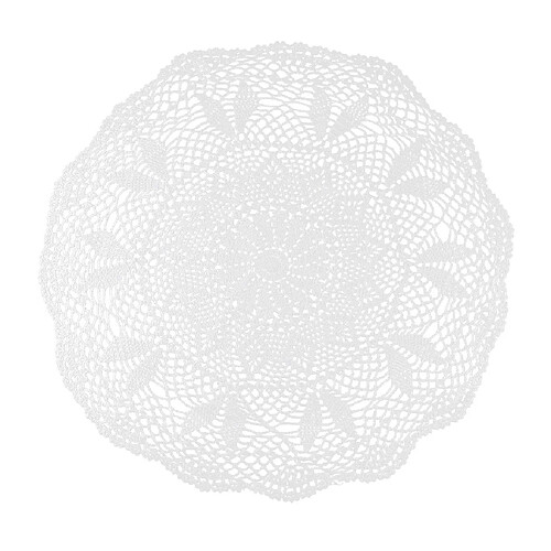 table napperons en coton blanc rétro dentelle