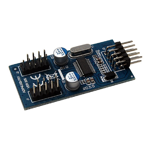 Adaptateur de Carte Mère de Carte PCB D'en-tête USB 2.0 Mâle 1 à 2 Séparateur 9 Broches