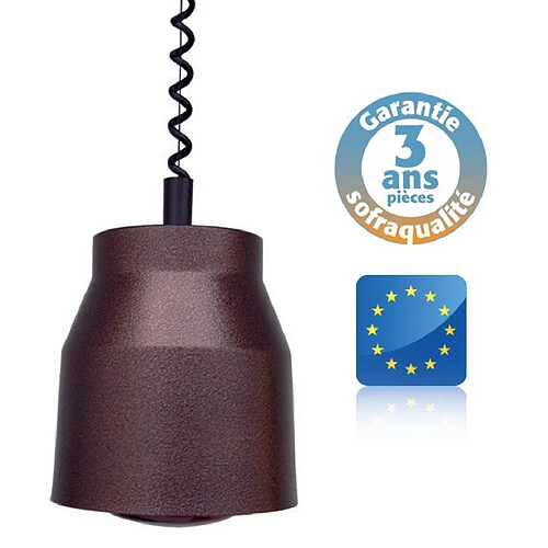 Lampe chauffante suspendue - Infra-rouge - Basic - Cuivrée noire - Sofraca