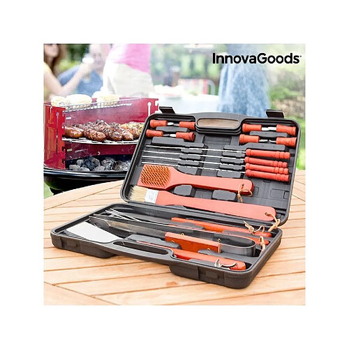 Mallette pour barbecues InnovaGoods (18 Pièces)