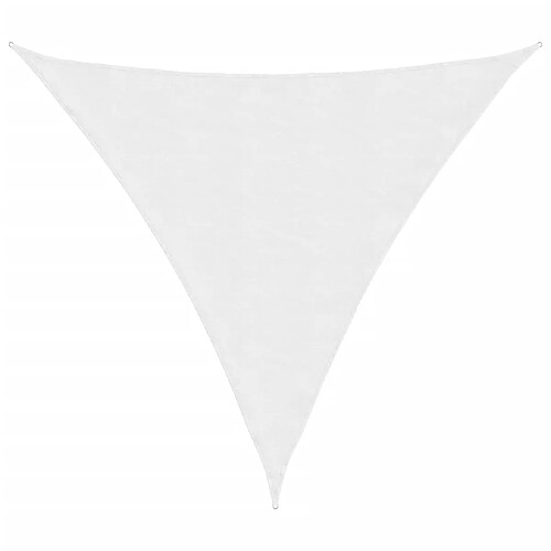 ComfortXL Voile De Parasol Tissu Oxford Triangulaire 3,6x3,6x3,6 M Blanc