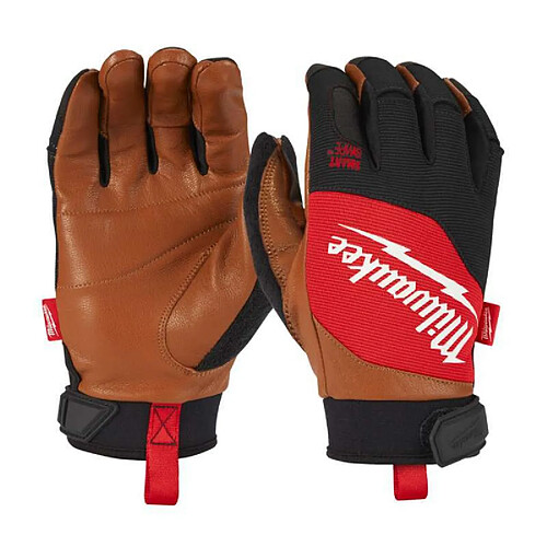 Gants en cuir hybride résistant aux coupures - taille : 8 - MILWAUKEE