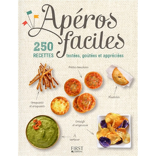 Apéros faciles : 250 recettes testées, goûtées et appréciées · Occasion