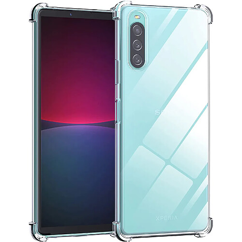 Coque protection pour Sony Xperia 10 IV 5G (Xperia 10 4 5G) Souple Transparente Bumper en Gel TPU avec bords renforcés XEPTIO