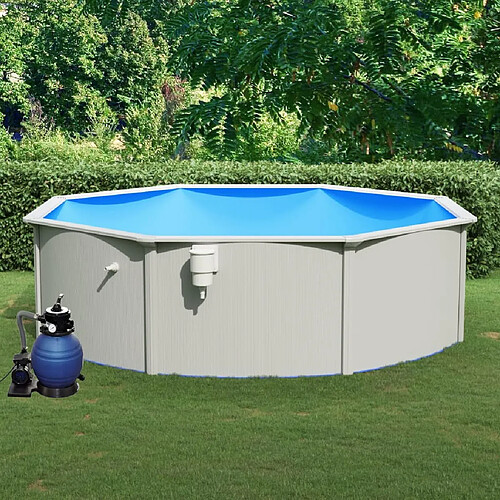 vidaXL Piscine avec pompe filtrante à sable 460x120 cm