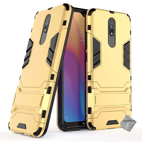 Htdmobiles Coque rigide anti choc pour Xiaomi Redmi 8 + verre trempe - OR