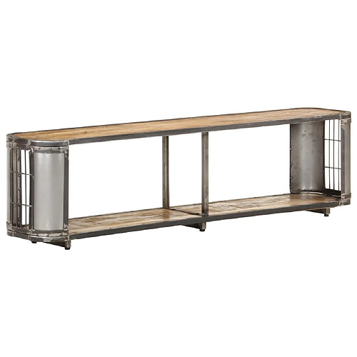 vidaXL Meuble TV 150x30x40 cm Bois massif de manguier