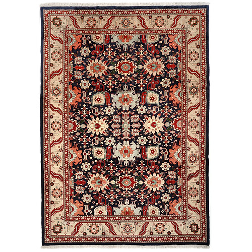 Vidal Tapis de laine 362x250 Bleu Tabriz