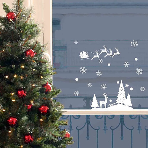 Nouvelles Images Sticker fenêtre Noël ""Paysage Blanc""