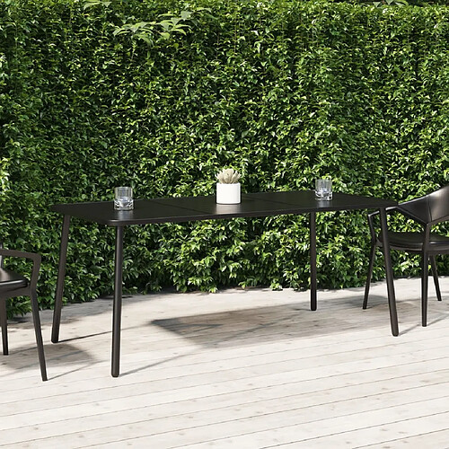 vidaXL Table de jardin anthracite 165x80x71 cm acier