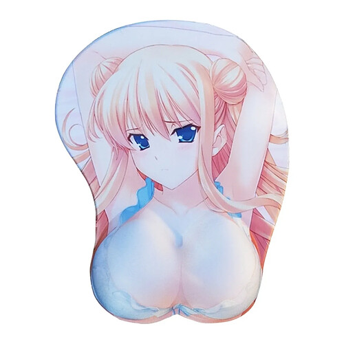 Totalcadeau Tapis de Souris en relief jeune fille manga lingerie repose poignet