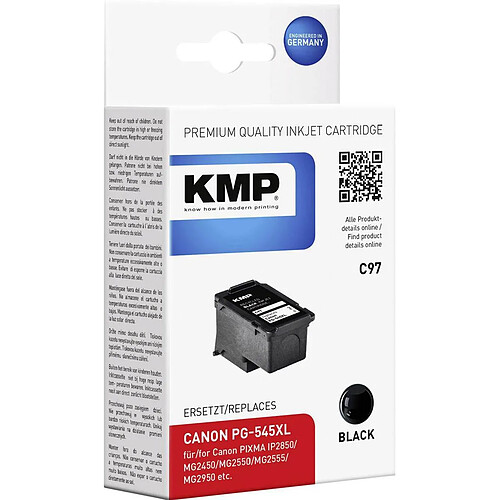 KMP Cartouche d'encre C97 compatible CANON PG-545XL Noir 15ml