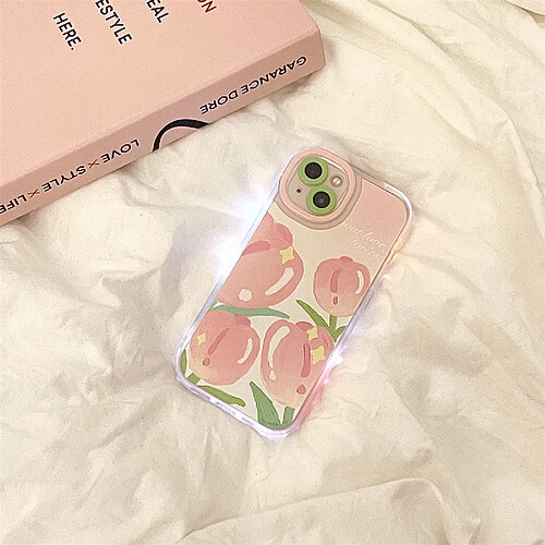 GUPBOO Étui pour iPhone12Pro Etui pour téléphone portable Star Tulip niche en silicone pour femmes japonaises et coréennes