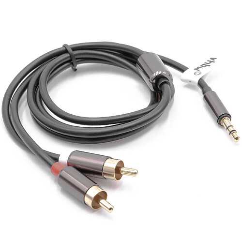 vhbw Adaptateur pour câble audio stéréo 3,5mm vers 2x connecteur RCA, câble en Y