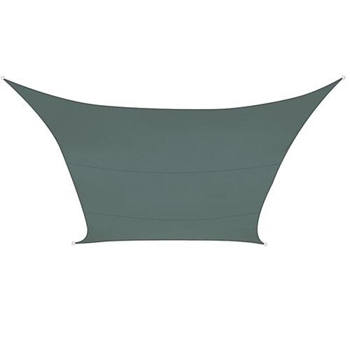 Perel Voile solaire - rectangle - 4 x 3m - couleur : gris vert