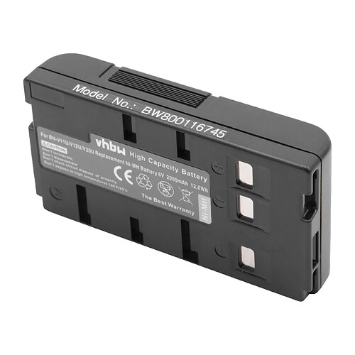 vhbw NiMH batterie 2000mAh (6V) pour appareil photo DSLR RCA CC-6251, CC-6262, CC-6263, CC-6271, CC-6272, CC-6291, CC-631, CC-631A, CC-632, CC-633