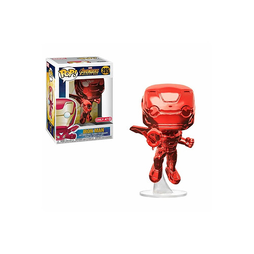 Funko Avengers Infinity War - Figurine POP! Iron Man Red Chrome Target Exclusive 9 cm