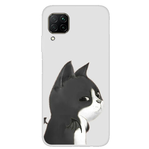 Coque en TPU impression de motifs chat arrogant pour votre Huawei P40 lite/Nova 7i/Nova 6 SE