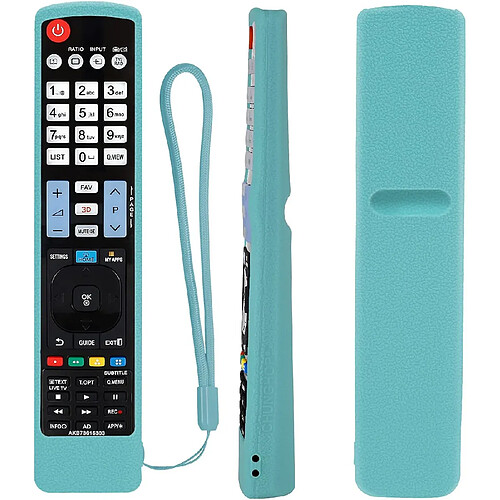 SANAG Housse Coque En Silicone Pour Lg Tv Telecommande Compatible Avec Agf76692608 Akb73615303 Akb73756567 Antiderapant Antichoc Lavable etui De Protection Pour Lg Telecommande(Bleu Lumineux)