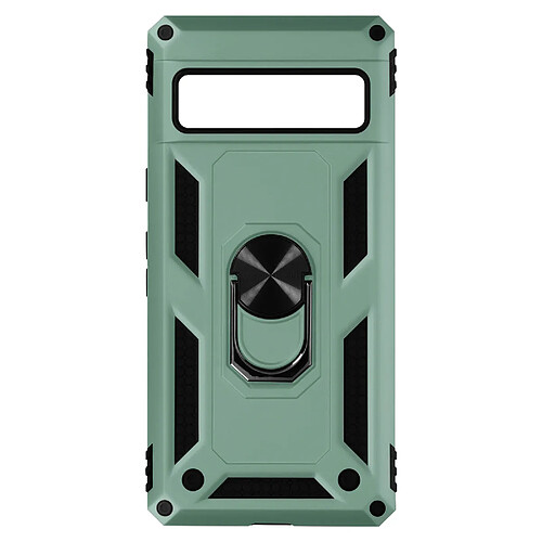 Avizar Coque pour Google Pixel 7 Pro Ultra Rigide Bague Support vert foncé