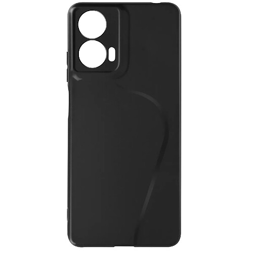 Avizar Coque pour Motorola Moto G24, G04 et G04s Caméra Protégée Silicone Fin Noir