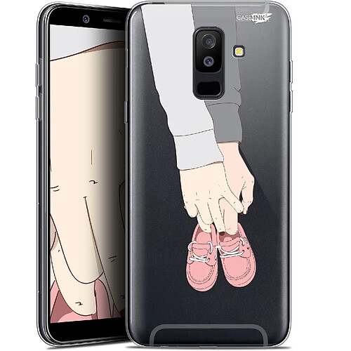 Caseink Coque arrière Samsung Galaxy A6 PLUS 2018 (6 ) Gel HD [ Nouvelle Collection - Souple - Antichoc - Imprimé en France] A Deux Mon Bébé