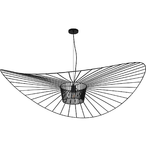 ICONIK INTERIOR Lampe de Plafond - Lampe Suspendue Design Pamela - 140cm - Vertical Noir