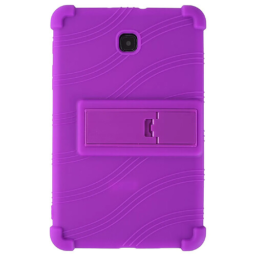 Coque en silicone Souple avec béquille violet pour votre Samsung Galaxy Tab A 8.0 (2018) SM-T387