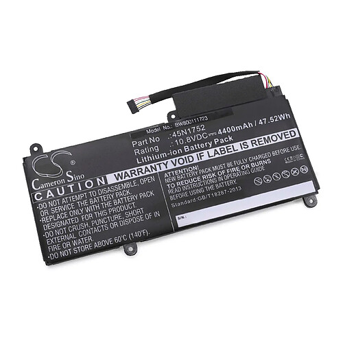 vhbw Batterie compatible avec Lenovo ThinkPad E460 (20ETA00HCD), E460 (20ETA011CD) ordinateur portable Notebook (4400mAh, 10,8V, Li-ion)