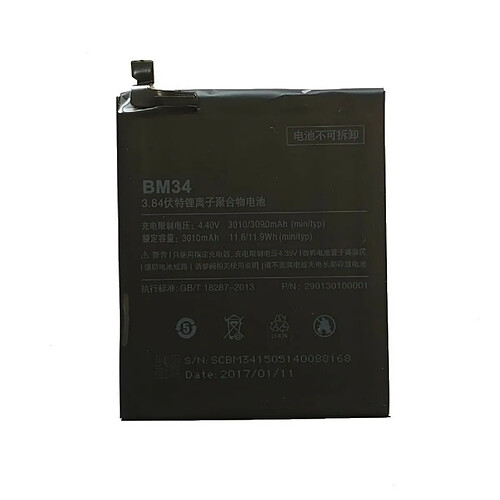 batterie pile Remplacement original Xiaomi Bm34 BM 34 3010 MAH pour Mi Note Pro