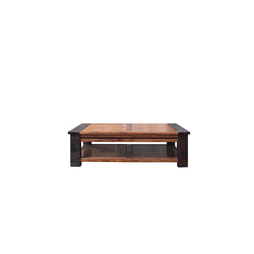 BOIS & CHIFFONS Table basse carrée | Acacia Moon