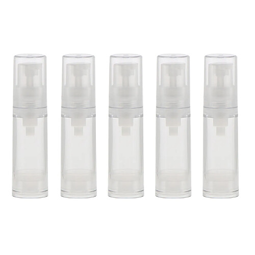 5 Pièces 12ml Pompe Airless Tubes Airless Lotion Crème Voyage Bouteilles