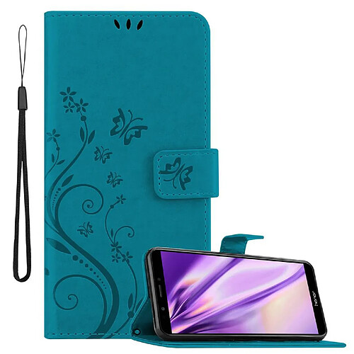 Cadorabo Coque Honor 7C / Huawei Y7 2018 Etui en Bleu