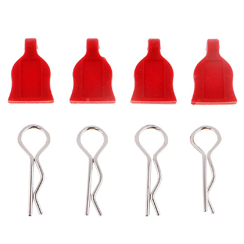 Pièces de rechange de boucle de coquille en métal de voiture de RC pour la dérive de 1/10 RC / voitures routières rouge